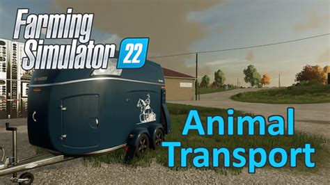 farming simulator 22 animal transport.